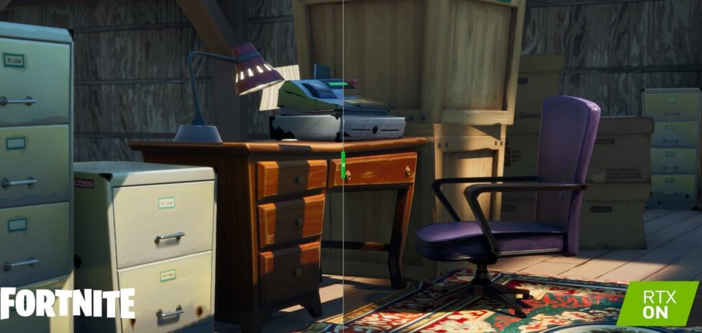 Fortnite RTX shadows