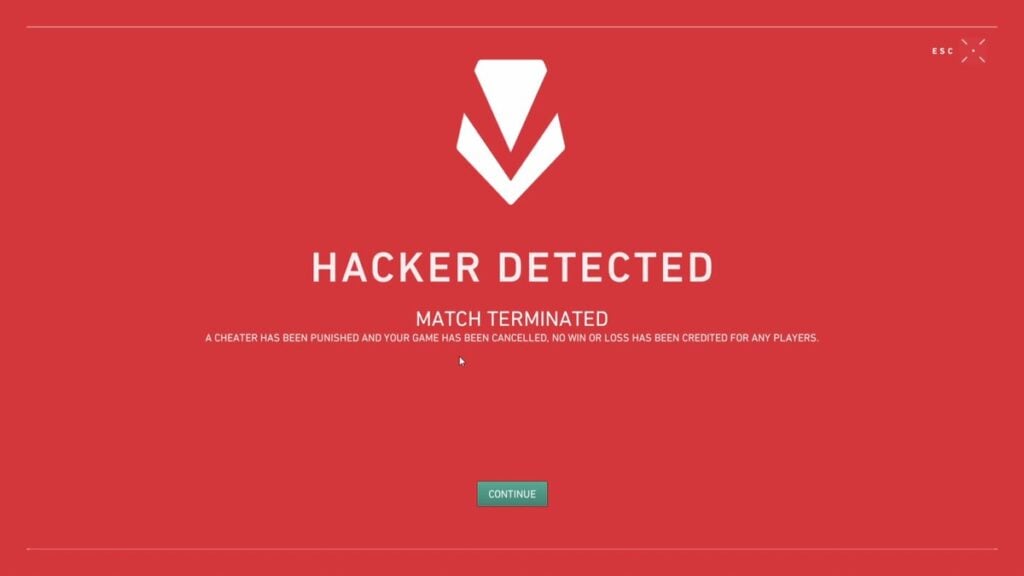 VALORANT cheats detected
