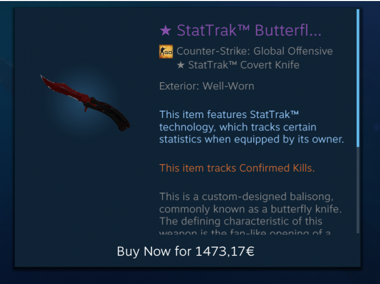 CS:GO knife stolen in Czech Republic