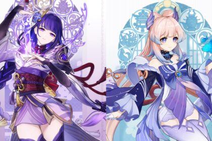 Genshin Impact characters Baal and Sara