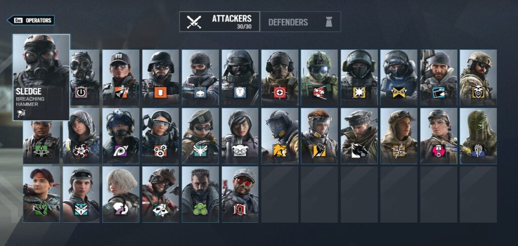 Rainbow Six Siege Characters Names LLWJ