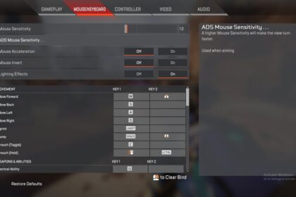 Apex mouse sensitivity settings