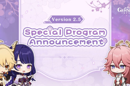 Genshin Impact v2.5 Special Program