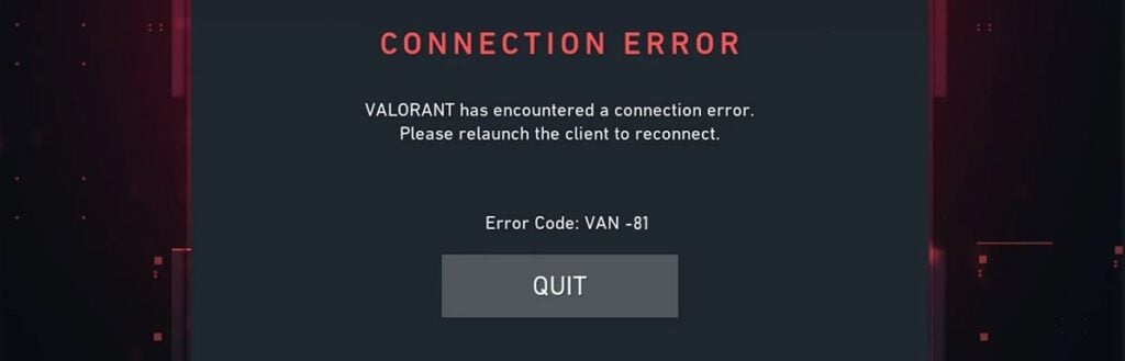 How To Fix VALORANT Error Code VAN -81 - GameRiv