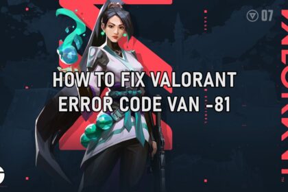 VALORANT Error Code VAN -81