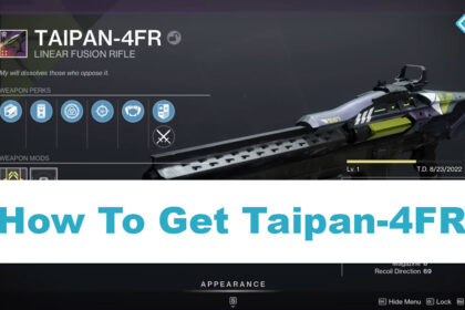 How to get Taipan-4FR