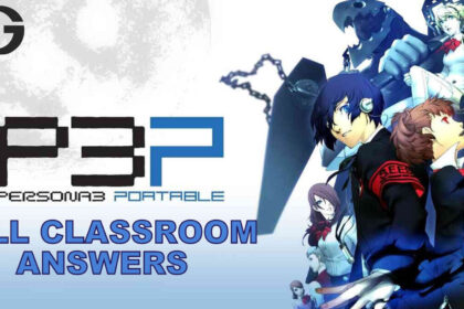Persona 3 Portable: All Classroom Answers