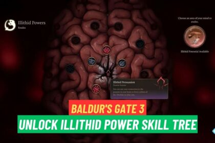 Baldur's Gate 3 Illithid Power Skill Tree