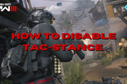 Modern Warfare 3 Tac-Stance Disable