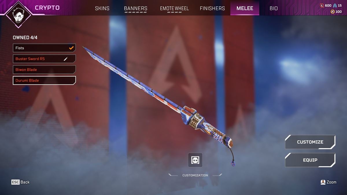 Crypto Heirloom Recolor - Durumi Blade