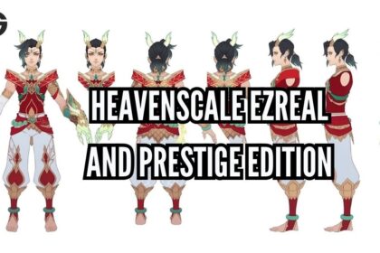 Heavenscale Ezreal and Prestige Heavenscale Ezreal