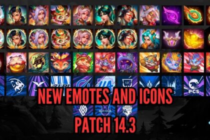 New emotes and Icons lol patch 14.3
