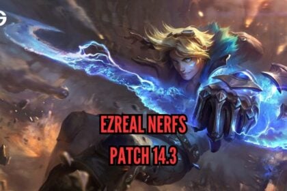 Feature Image for "Ezreal Nerfs In LoL Patch 14.3"