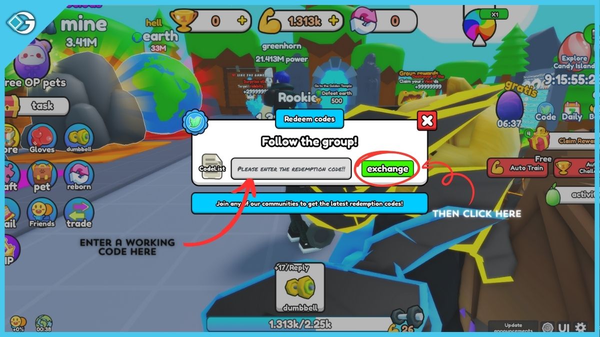 How to Redeem Codes in Lift Everything By Effort