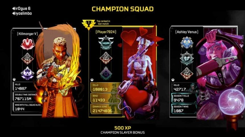 Apex Legends Is Removing the Champion Squad Screen From Ranked