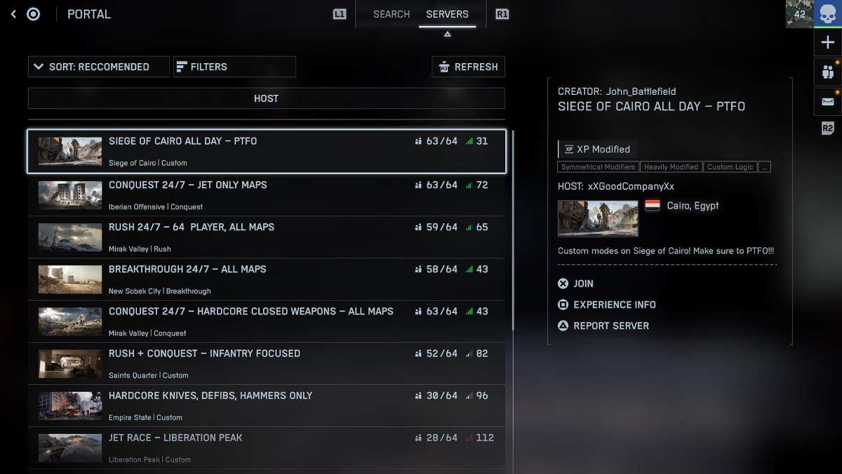 Battlefield 6 server browser