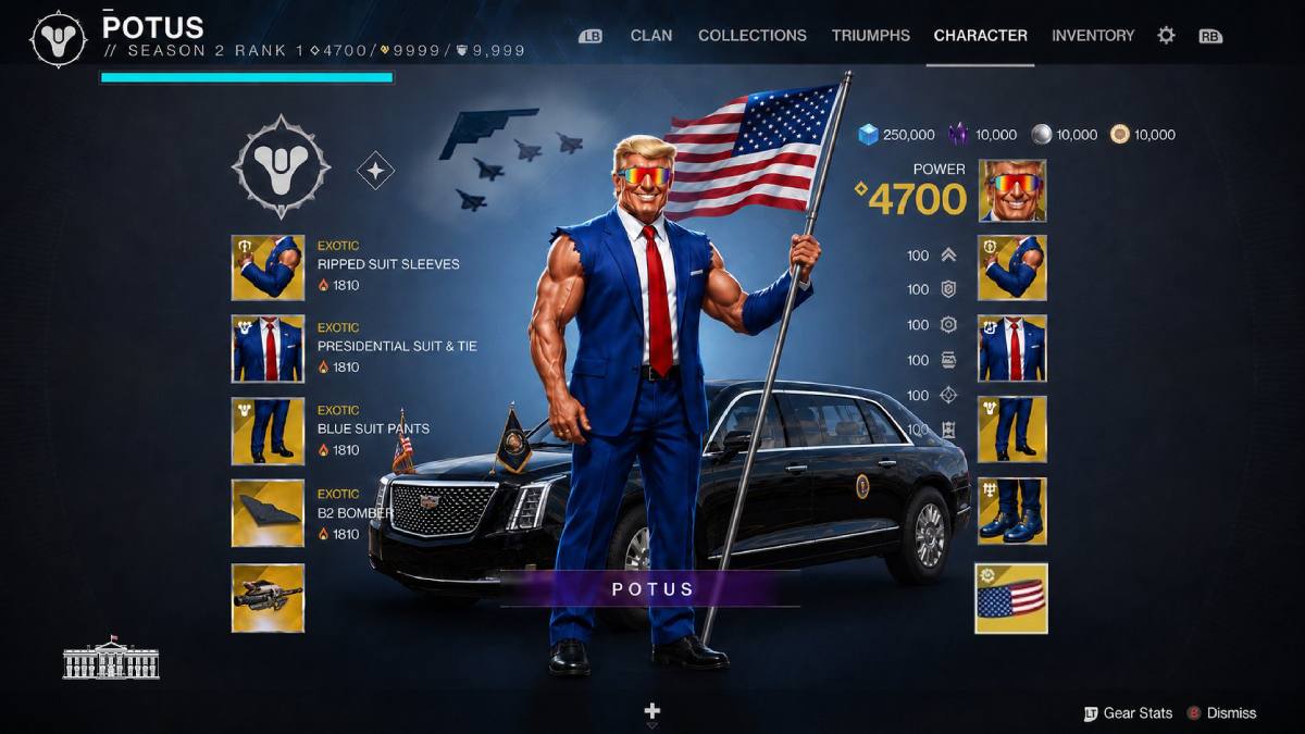 President Trump as a Guardian Destiny 2