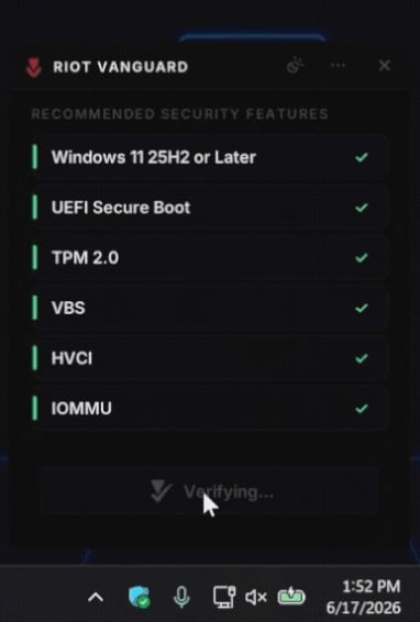 Vanguard Anti-Cheat Will Now Run Only While You're Playing a Riot Game