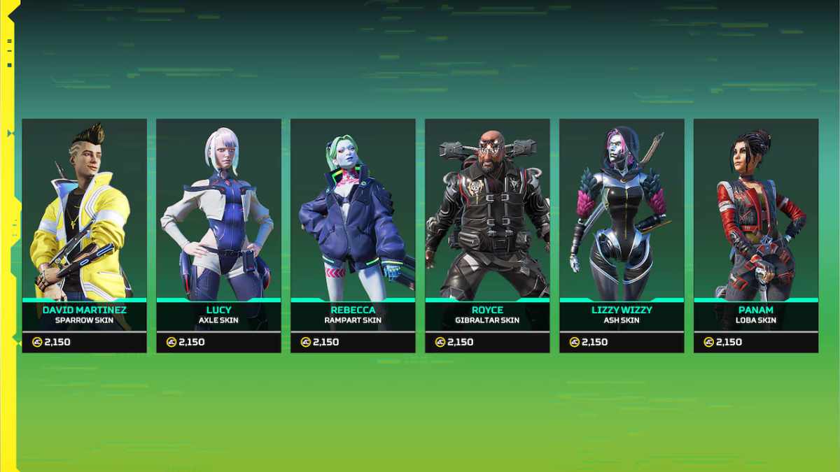 Apex Legends x Cyberpunk skins