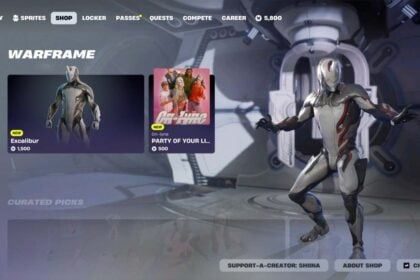 EXCALIBUR WARFRAME Collab skin