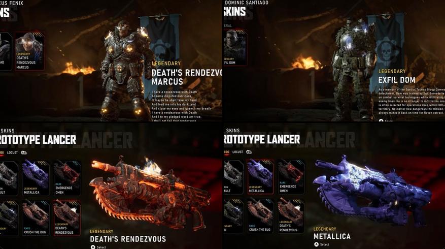 Gears of War E Day free skins