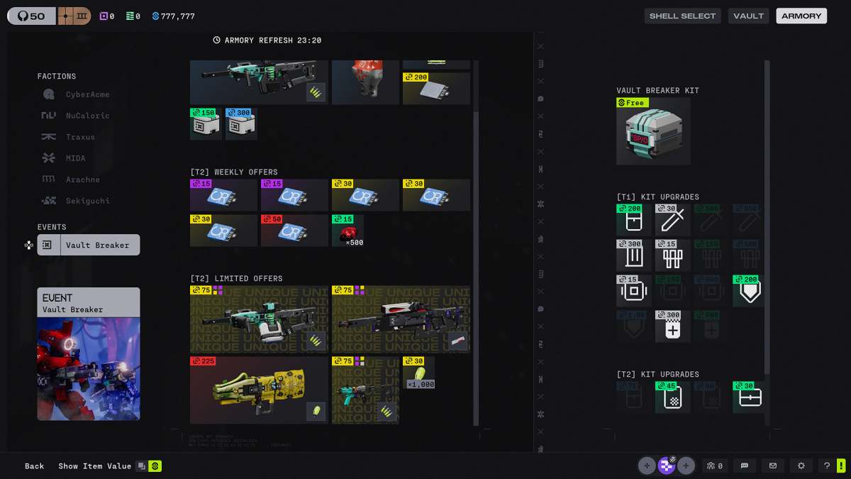 Marathon Vault Breaker Armory 