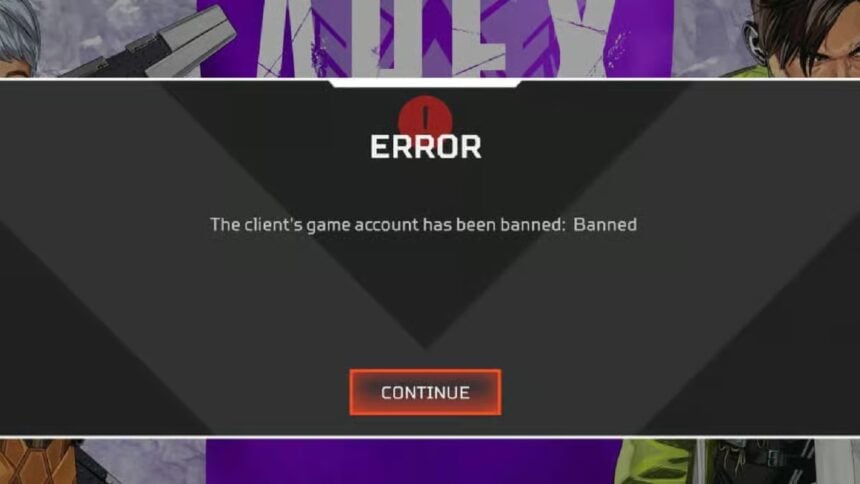 Apex Legends Ban Account sharing