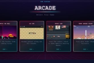 White House Retro Arcade Trump themed games